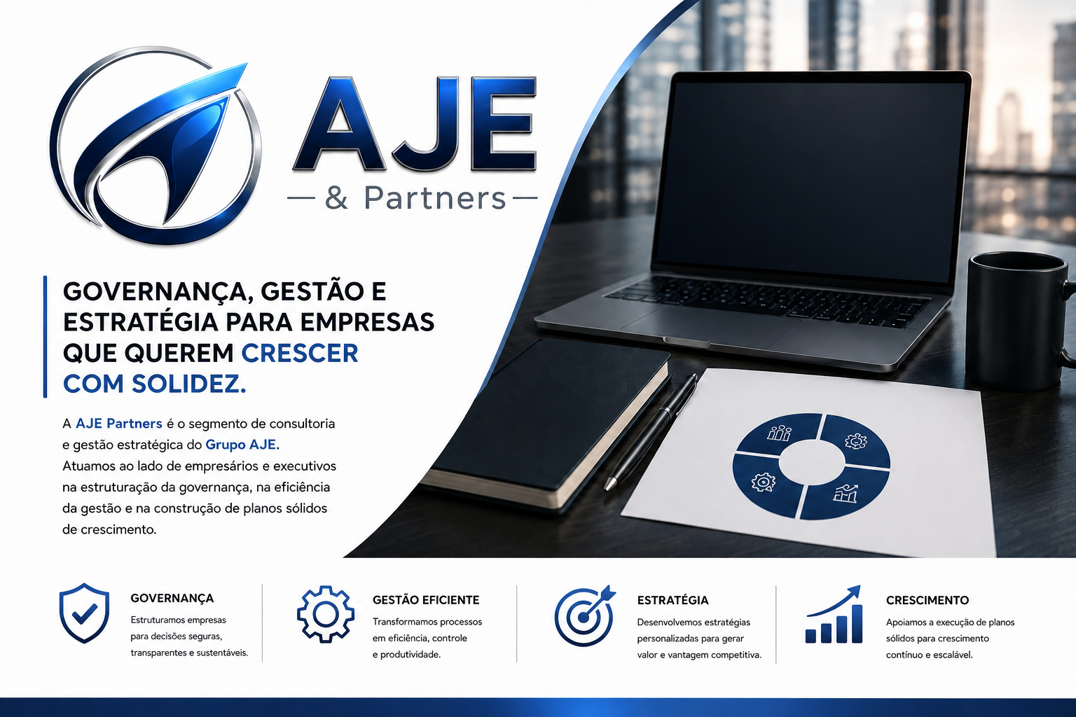 AJE Partners: governança, gestão e estratégia para empresas que querem crescer com solidez.